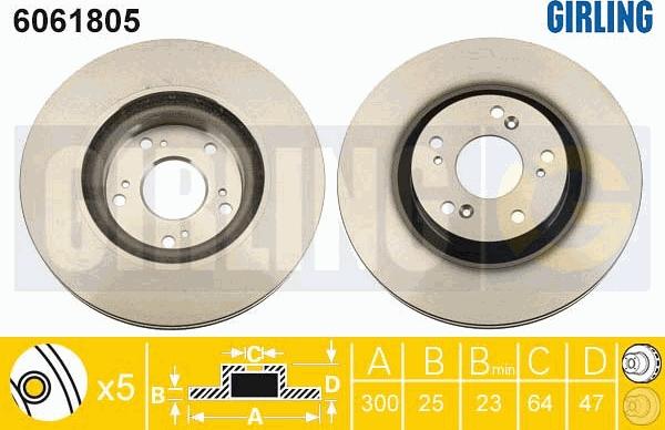 Girling 6061805 - Discofreno autozon.pro