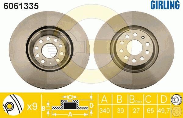 Girling 6061335 - Discofreno autozon.pro