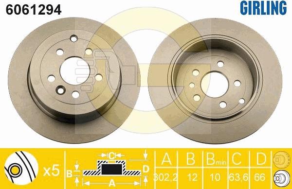 Girling 6061294 - Discofreno autozon.pro