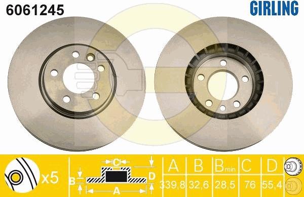 Girling 6061245 - Discofreno autozon.pro