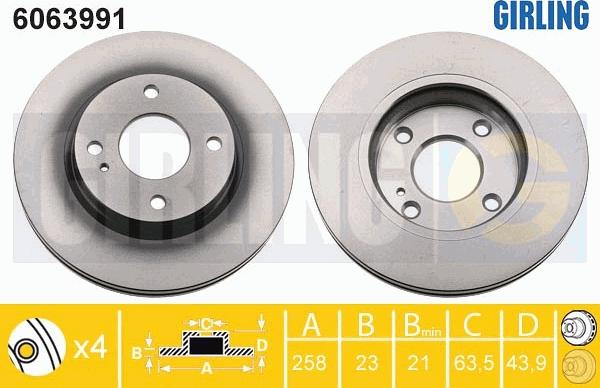 Girling 6063991 - Discofreno autozon.pro