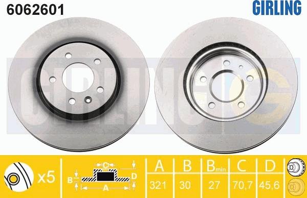 Girling 6062601 - Discofreno autozon.pro