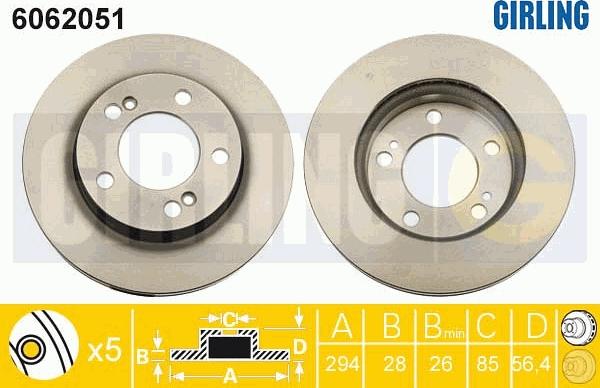 Girling 6062051 - Discofreno autozon.pro