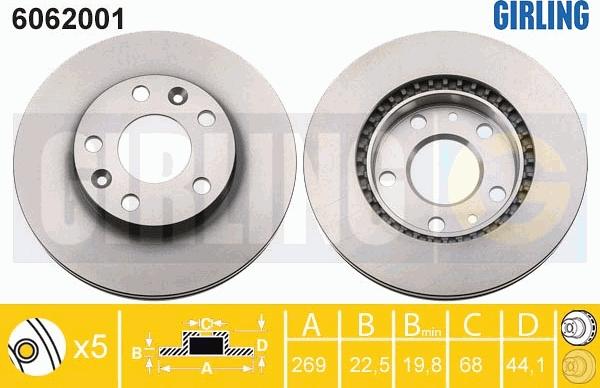 Girling 6062001 - Discofreno autozon.pro