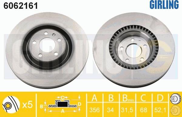 Girling 6062161 - Discofreno autozon.pro