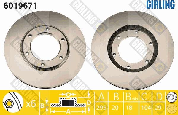 Girling 6019671 - Discofreno autozon.pro