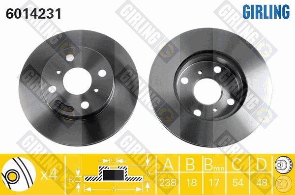 Girling 6014231 - Discofreno autozon.pro