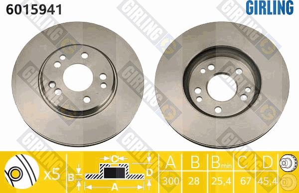 Girling 6015941 - Discofreno autozon.pro