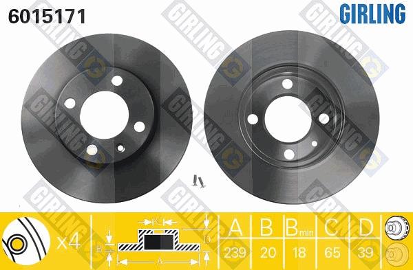 Girling 6015171 - Discofreno autozon.pro