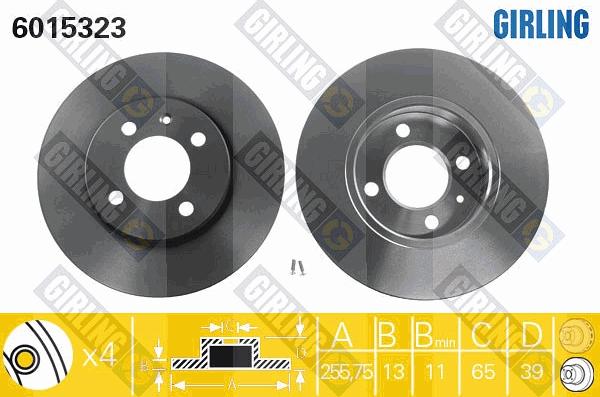 Girling 6015323 - Discofreno autozon.pro