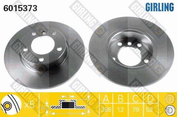 Girling 6015373 - Discofreno autozon.pro