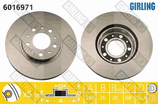 Girling 6016971 - Discofreno autozon.pro