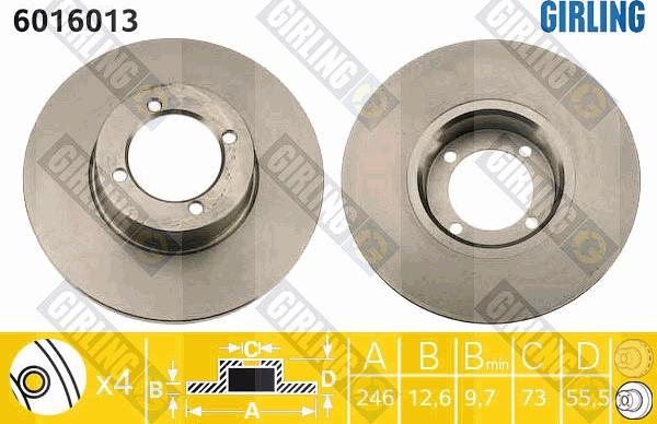 Girling 6016013 - Discofreno autozon.pro