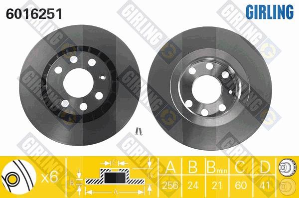 Girling 6016251 - Discofreno autozon.pro