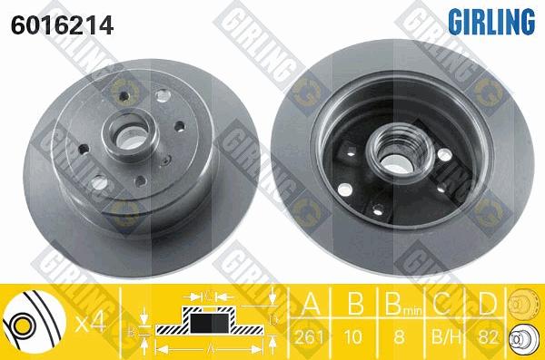 Girling 6016214 - Discofreno autozon.pro