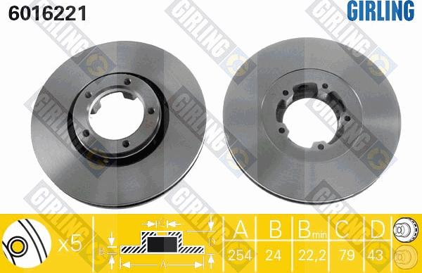 Girling 6016221 - Discofreno autozon.pro