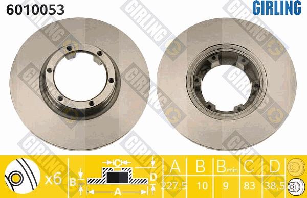 Girling 6010053 - Discofreno autozon.pro