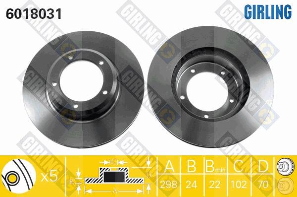 Girling 6018031 - Discofreno autozon.pro