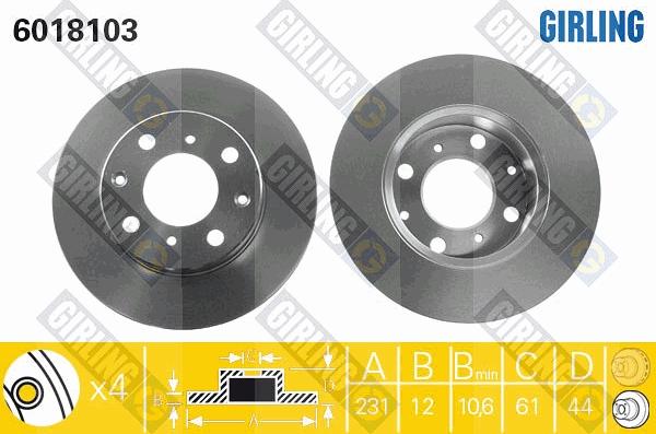 Girling 6018103 - Discofreno autozon.pro