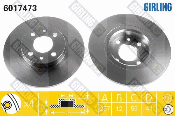 Girling 6017473 - Discofreno autozon.pro