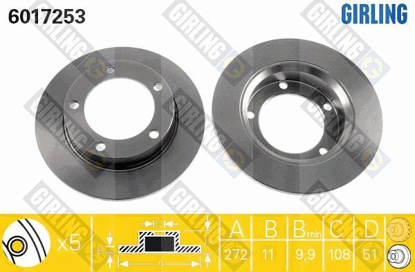 Girling 6017253 - Discofreno autozon.pro