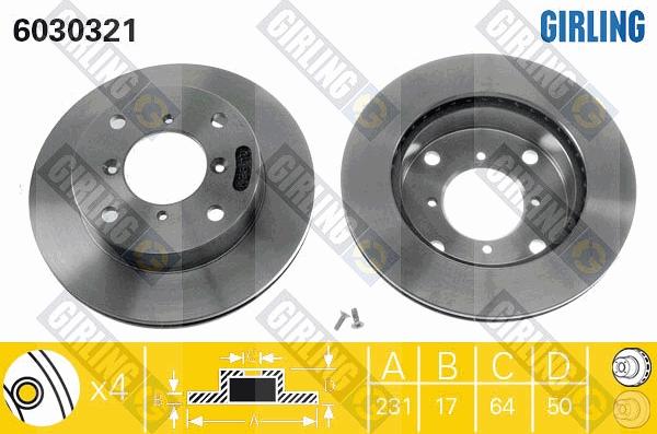 Girling 6030321 - Discofreno autozon.pro