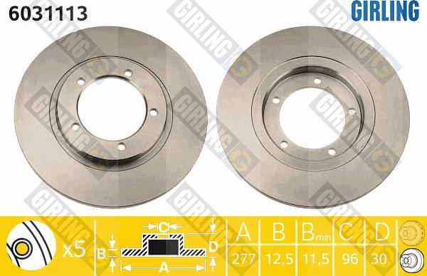 Girling 6031113 - Discofreno autozon.pro