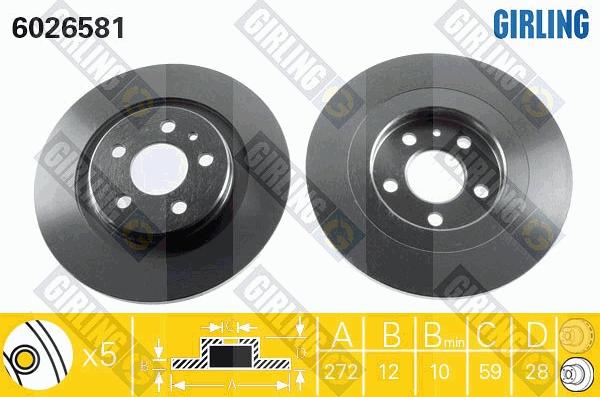 Girling 6026581 - Discofreno autozon.pro