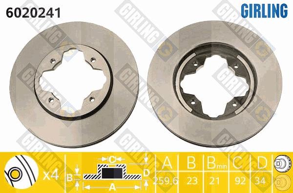 Girling 6020241 - Discofreno autozon.pro