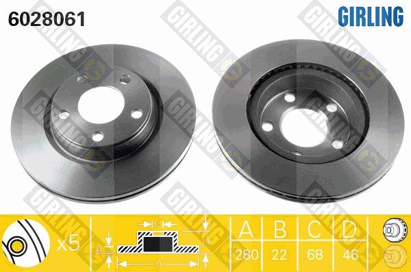 Girling 6028061 - Discofreno autozon.pro