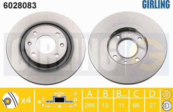 Girling 6028083 - Discofreno autozon.pro