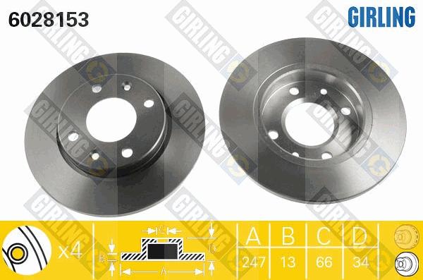 Girling 6028153 - Discofreno autozon.pro