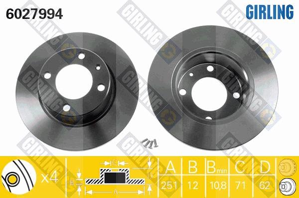 Girling 6027994 - Discofreno autozon.pro