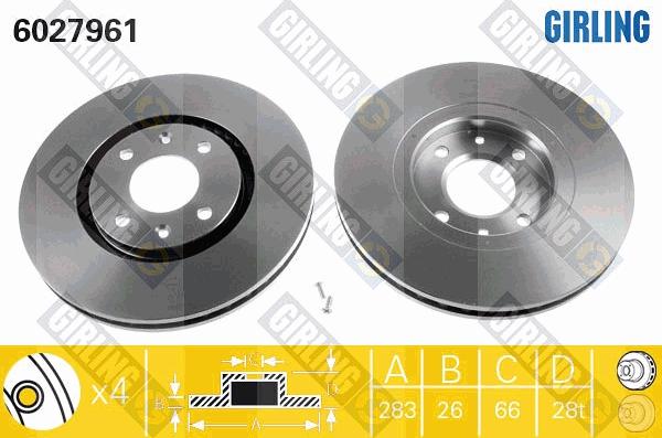 Girling 6027961 - Discofreno autozon.pro