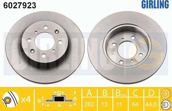 Girling 6027923 - Discofreno autozon.pro