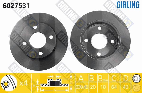 Girling 6027531 - Discofreno autozon.pro