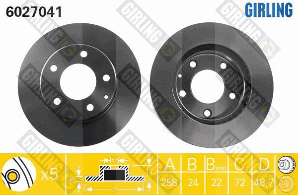 Girling 6027041 - Discofreno autozon.pro