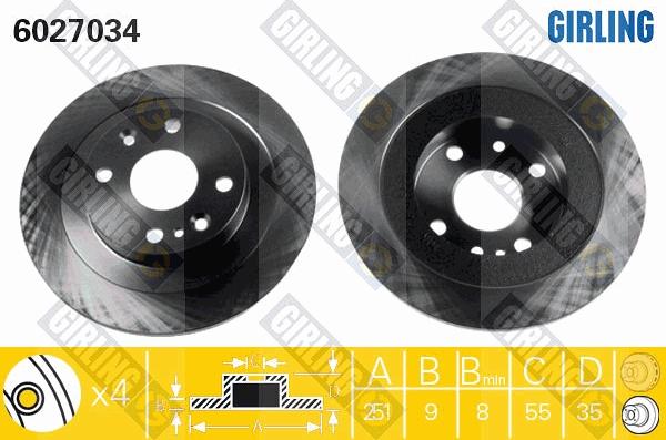 Girling 6027034 - Discofreno autozon.pro