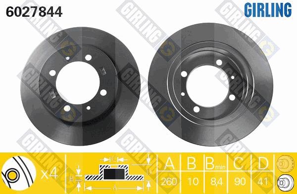 Girling 6027844 - Discofreno autozon.pro