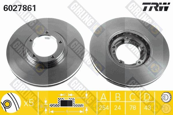 Girling 6027861 - Discofreno autozon.pro