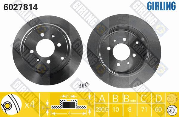 Girling 6027814 - Discofreno autozon.pro