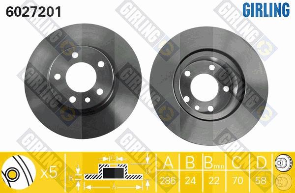 Girling 6027201 - Discofreno autozon.pro