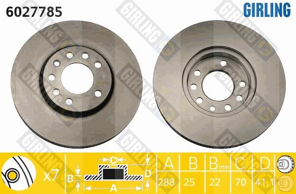 Girling 6027785 - Discofreno autozon.pro