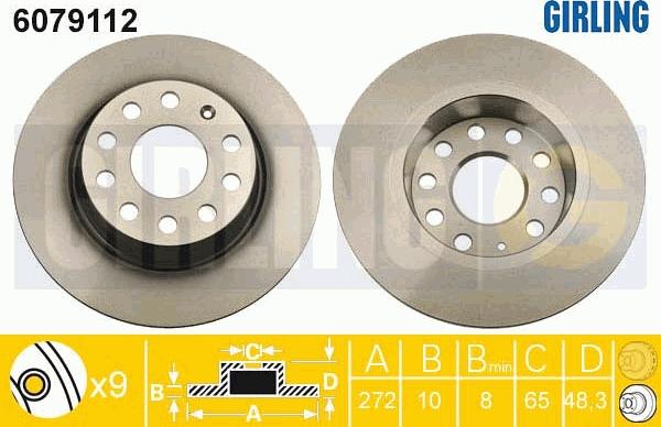 Girling 6079112 - Discofreno autozon.pro