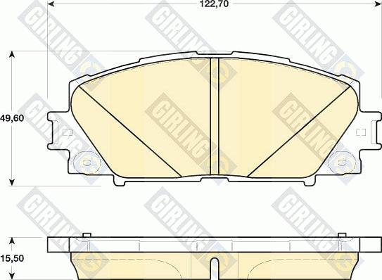 Girling 6141739 - Kit pastiglie freno, Freno a disco autozon.pro