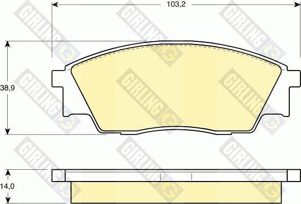 Girling 6109919 - Kit pastiglie freno, Freno a disco autozon.pro