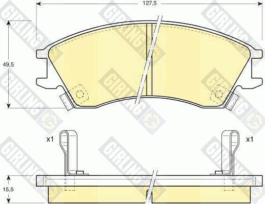 Girling 6109929 - Kit pastiglie freno, Freno a disco autozon.pro