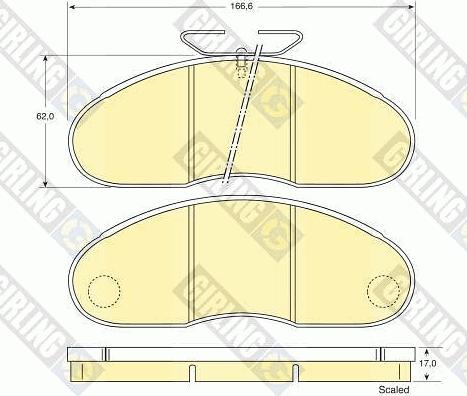 Girling 6109483 - Kit pastiglie freno, Freno a disco autozon.pro