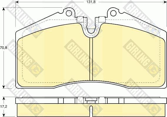 Girling 6109662 - Kit pastiglie freno, Freno a disco autozon.pro