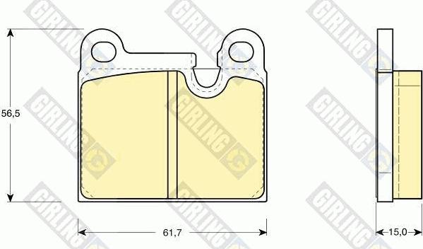 Girling 6109192 - Kit pastiglie freno, Freno a disco autozon.pro